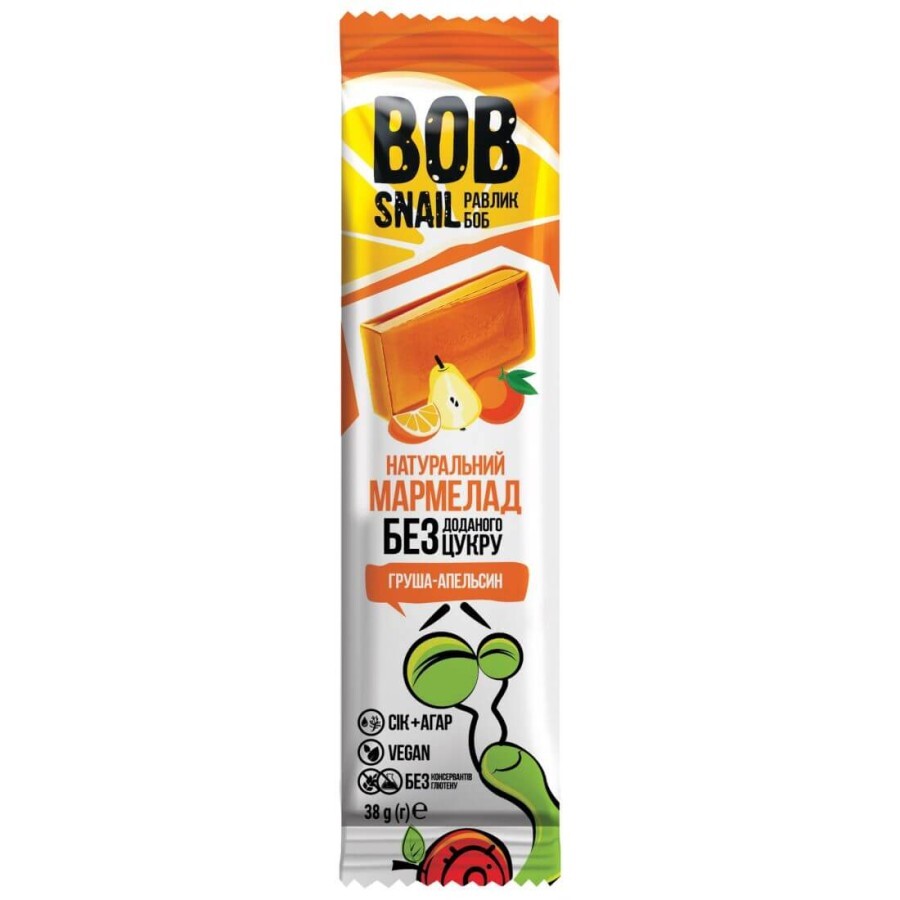 Мармелад натуральный Bob Snail Улитка Боб Груша-апельсин, 38 г: цены и характеристики