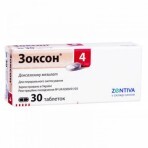 Зоксон 4 табл. 4 мг блистер №30: цены и характеристики