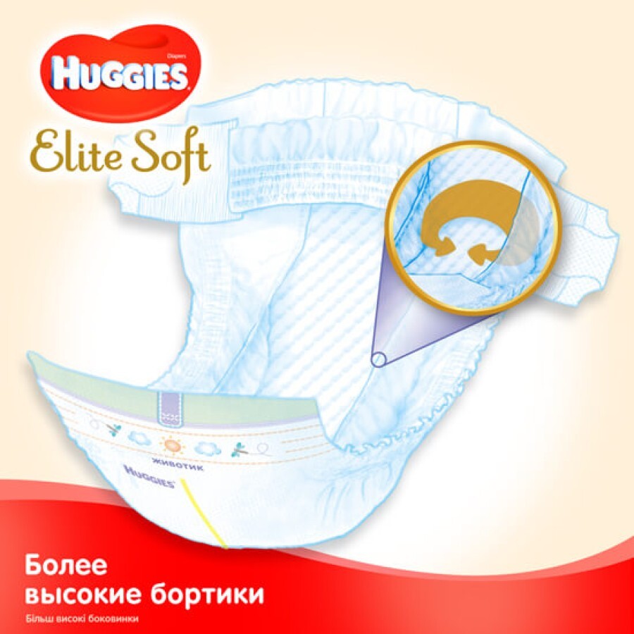 Подгузники Huggies Elite Soft 1 3-5 кг 25 шт: цены и характеристики