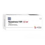 Прамипекс XR табл. пролонг. дейст. 1,5 мг блистер №10: цены и характеристики