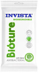 Влажные салфетки Invista Biodegradable Antibacterial антибактериальные биоразлагаемые, №15, белый