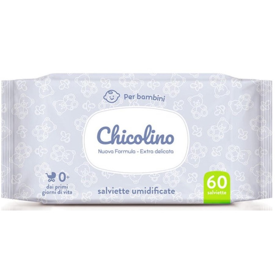 Вологі серветки Chicolino для дітей з перших днів життя, №60: ціни та характеристики
