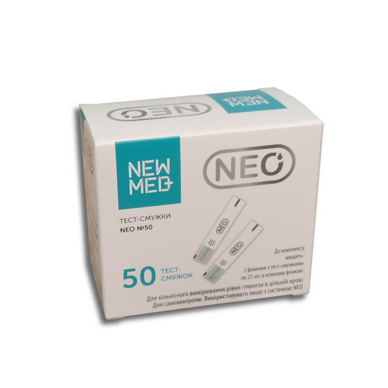 

Тест-смужки NewMed Neo S0217 для глюкометра, №50, S0217