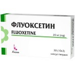 Флуоксетин капс. тверд. 20 мг блистер №30: цены и характеристики