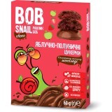 Конфеты натуральные Bob Snail Улитка Боб яблоко-клубника в бельгийском молочном шоколаде, 60 г