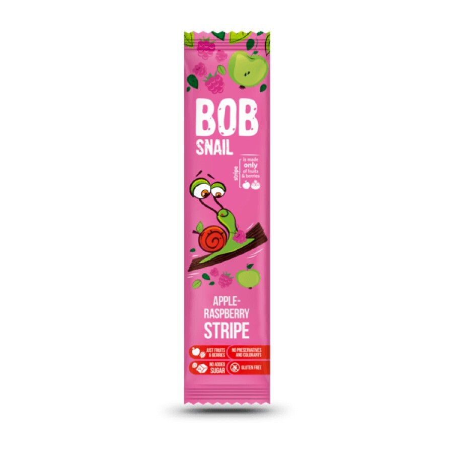 Конфеты фруктово-ягодные страйпс Bob Snail Улитка Боб Яблоко-малина, 14 г: цены и характеристики