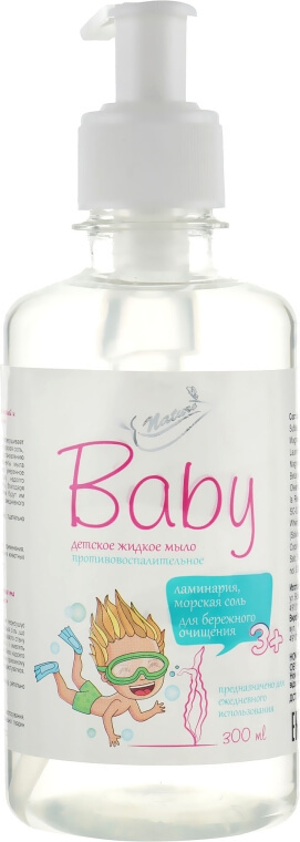 

Мило Bioton Cosmetics Baby дитяче з ламінарією та морською сіллю, 300 мл, фл. 300 мл