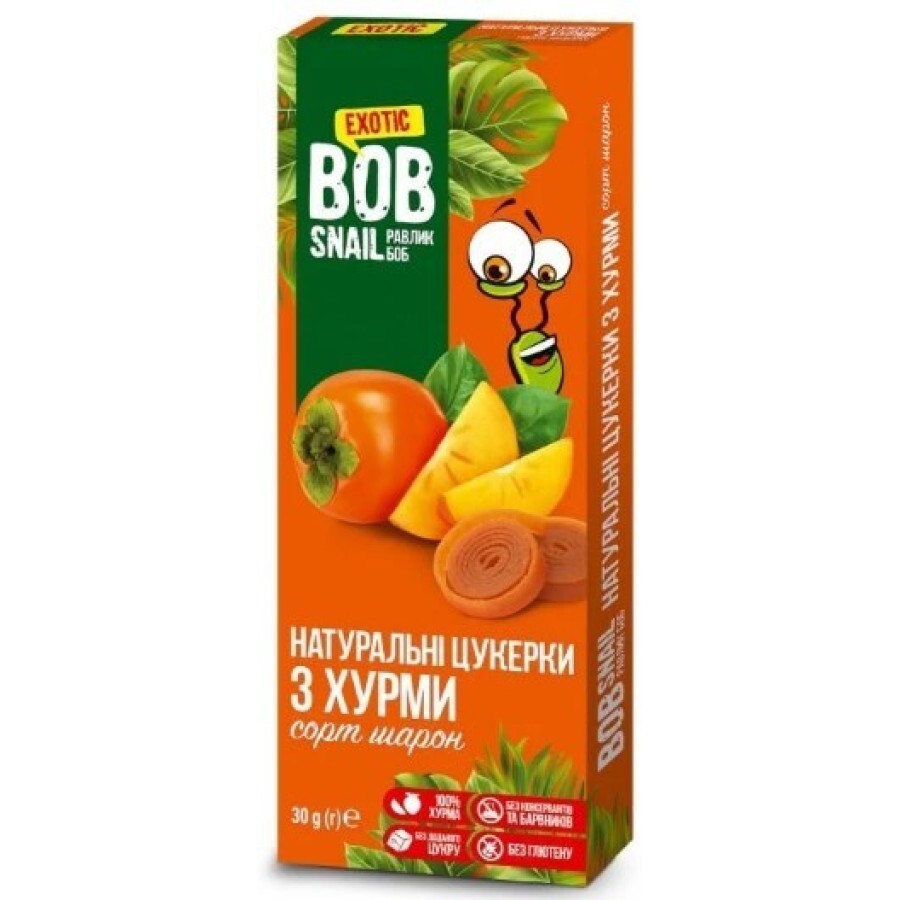 Натуральные конфеты Bob Snail Улитка Боб Хурма, 30 г: цены и характеристики