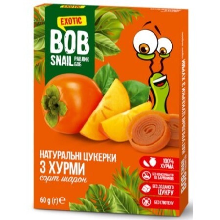 Натуральные конфеты Bob Snail Улитка Боб Хурма, 60 г