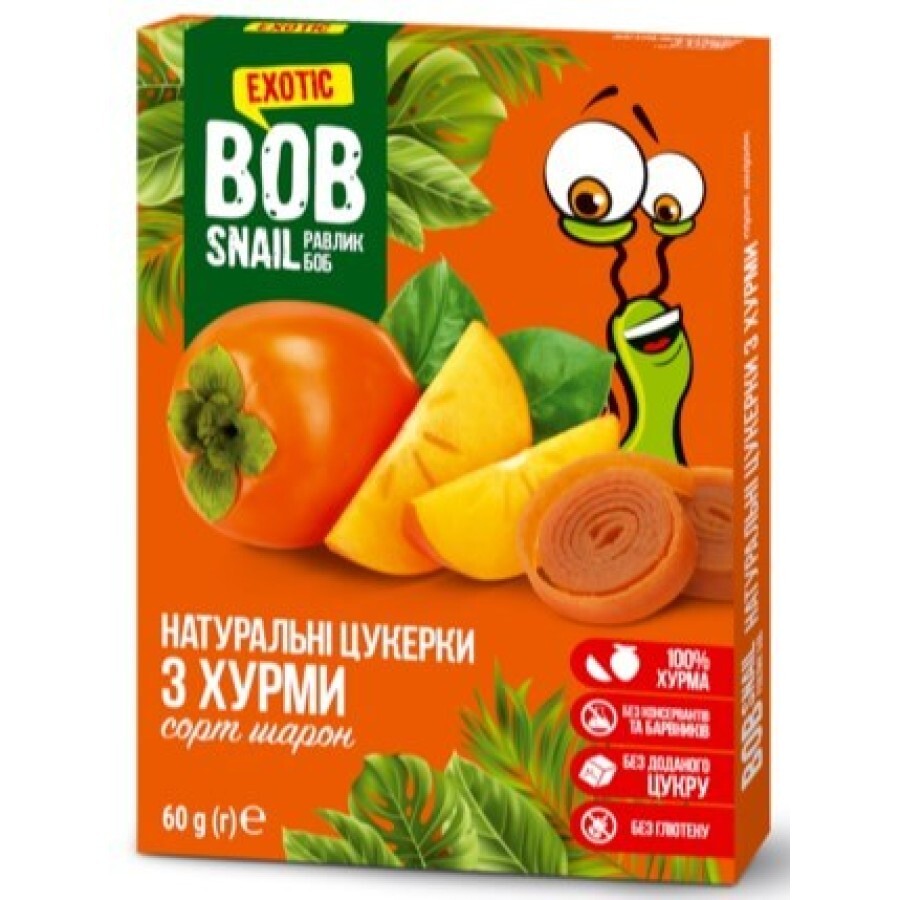 Натуральные конфеты Bob Snail Улитка Боб Хурма, 60 г: цены и характеристики