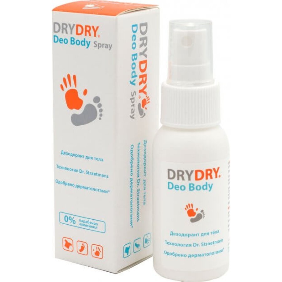 Дезодорант для тіла Dry Dry Deo Body Spray 50 мл: ціни та характеристики