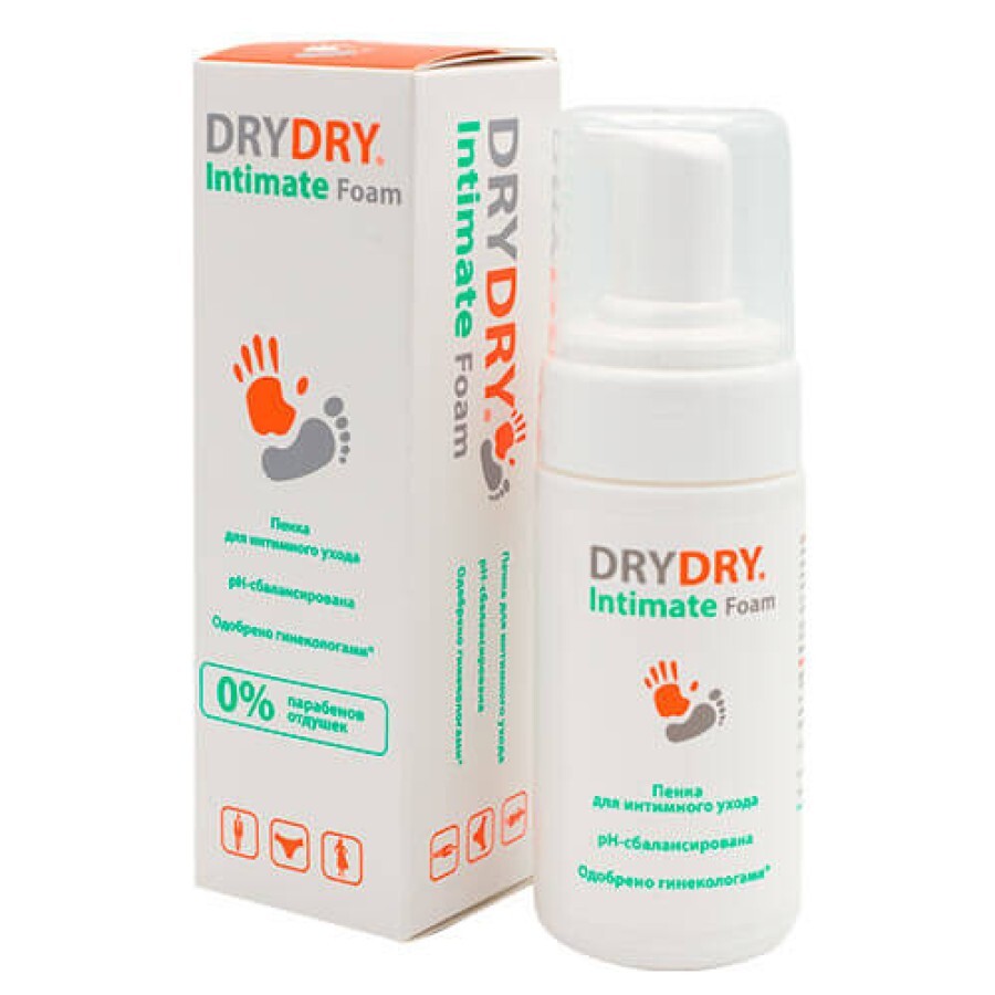 Піна для інтимної гігієни Dry Dry Intimate Foam 100 мл: ціни та характеристики