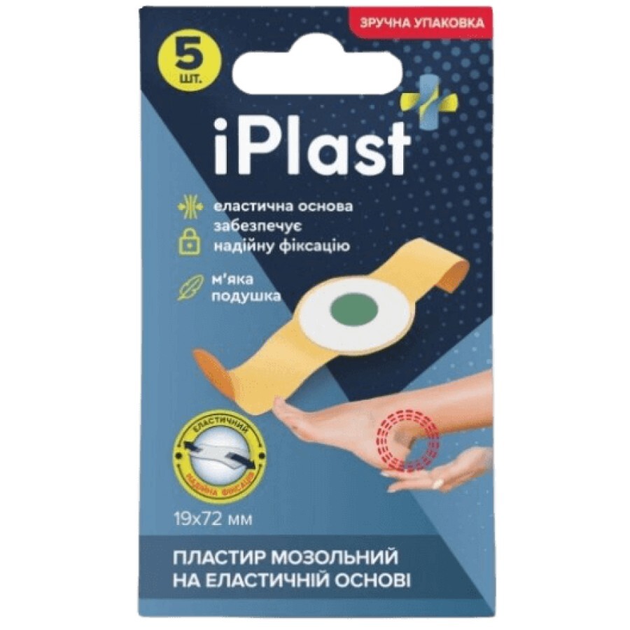 Пластырь IPlast мозольный, 19 х 72 мм: цены и характеристики