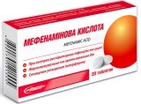 Мефенаминовая кислота 500 мг таблетки, №20