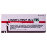 Ибандроновая кислота-виста табл. п/плен. оболочкой 50 мг блистер №10
