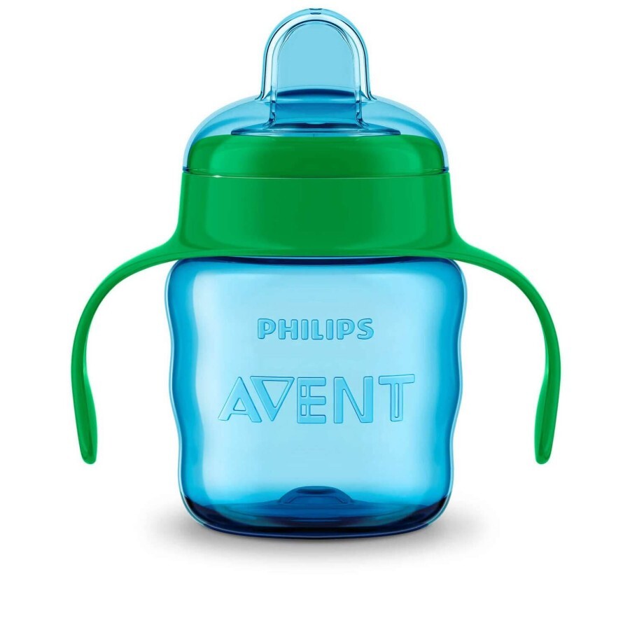 Чашка-непроливайка Philips AVENT SCF551/05 з м'яким носиком, з 6 місяців + 200 мл, блакитний: ціни та характеристики