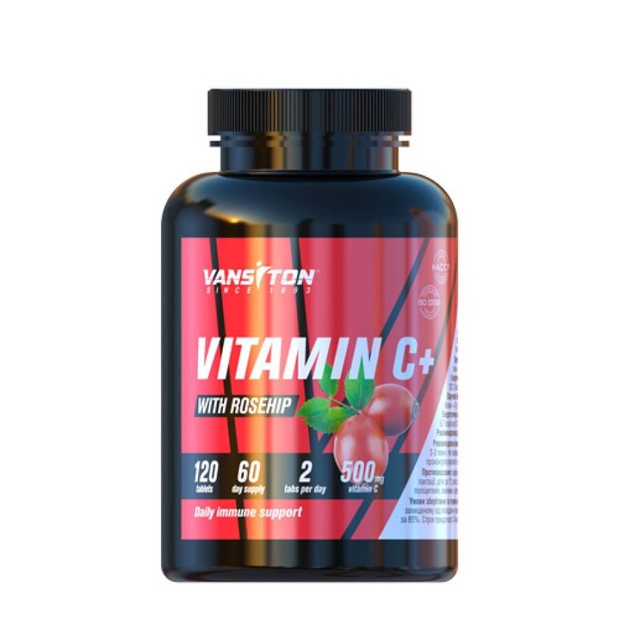 Витамин С с шиповником Vansiton таблетки, №120: цены и характеристики