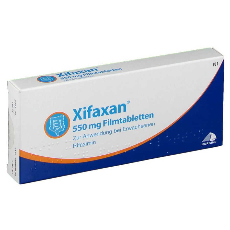 Ксифаксан табл. в/плівк. обол. 550 мг блістер №56: ціни та характеристики