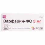 Варфарин-ФС табл. 3 мг блистер, пачка картон. №100: цены и характеристики