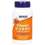 Витамин D3 и К2 1000 МЕ/45 мкг Now Foods 120 капсул: цены и характеристики