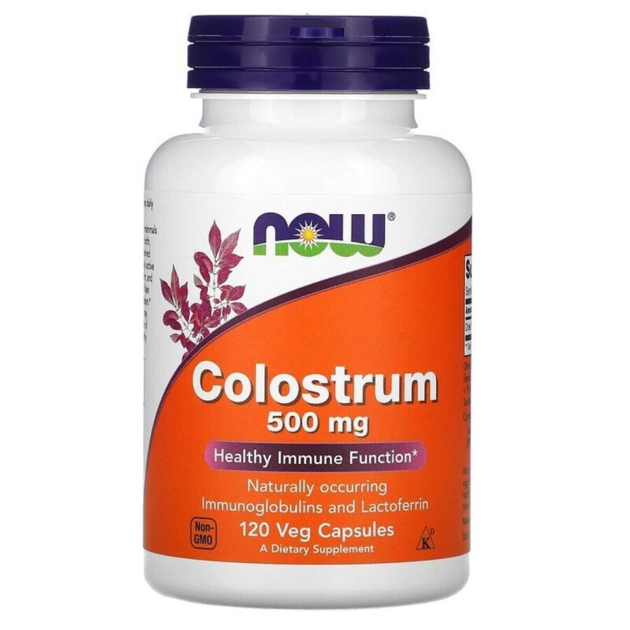 Колострум Colostrum 500 мг Now Foods 120 вегетаріанських капсул: ціни та характеристики