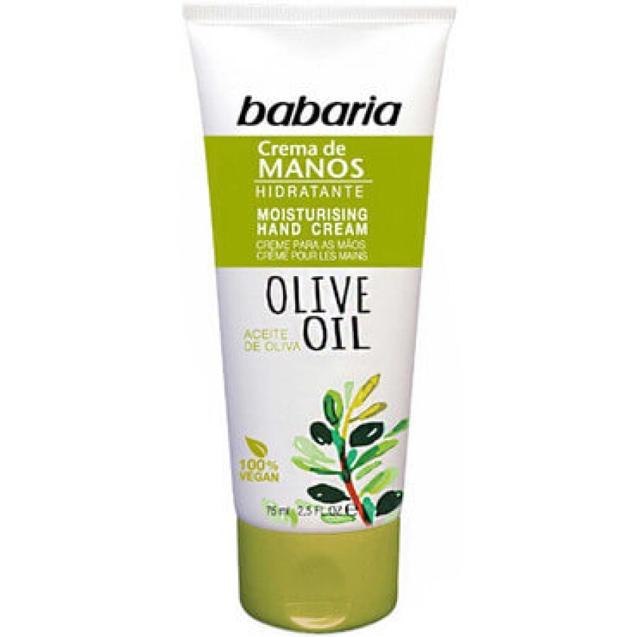 Крем для рук Babaria Hand Cream With Olive Oil, увлажняющий с маслом оливы, 75 мл: цены и характеристики