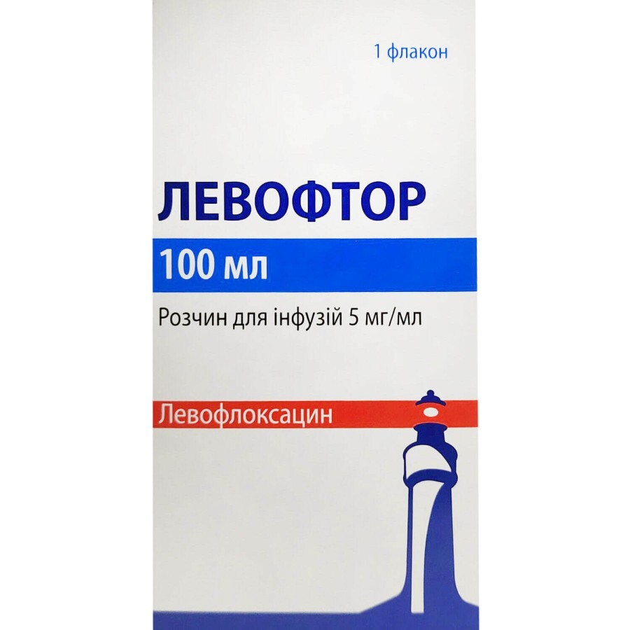 Левофтор р-р д/инф. 5 мг/мл фл. 100 мл: цены и характеристики