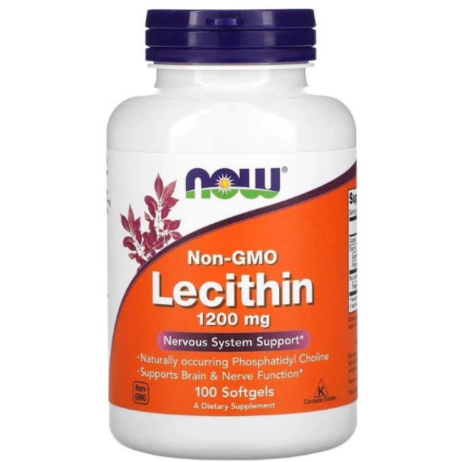 Лецитин Now Foods Lecithin Softgels 1200 мг капсулы, №100: цены и характеристики