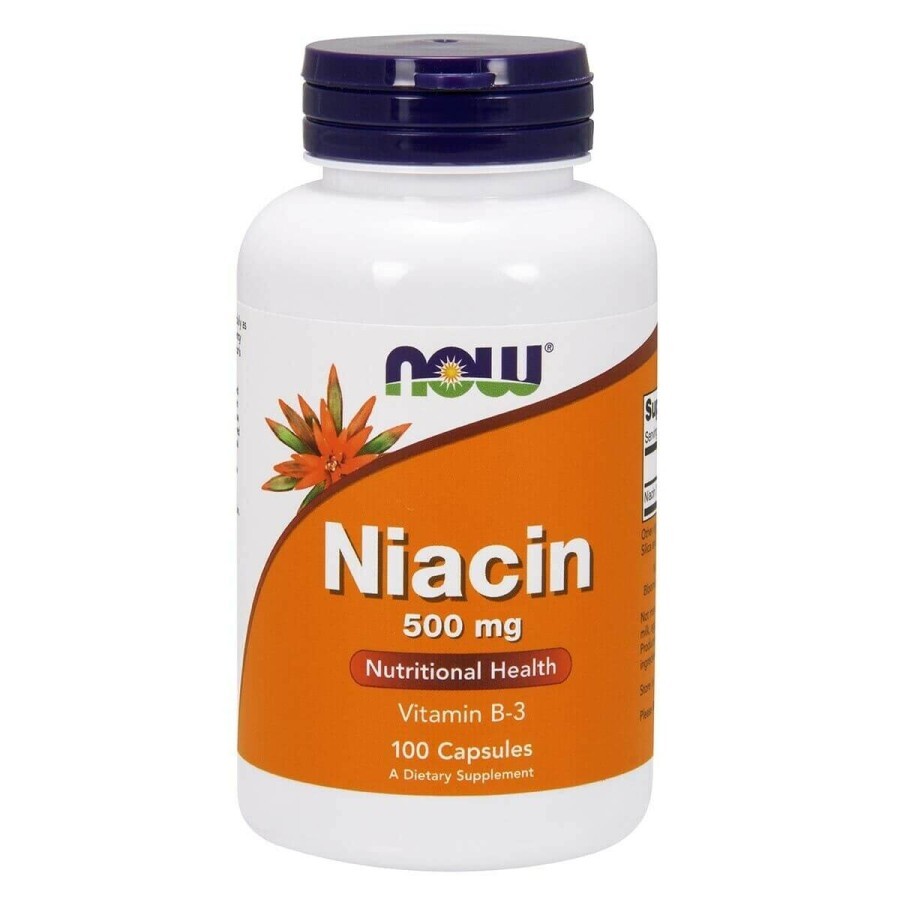 Ніацин 500 мг Now Foods 100 капсул: ціни та характеристики