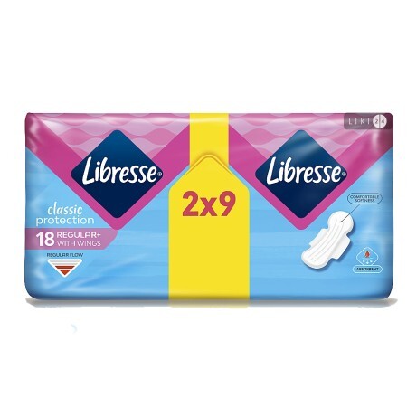 Прокладки гігієнічні Libresse Classic Protection Regular 18 шт