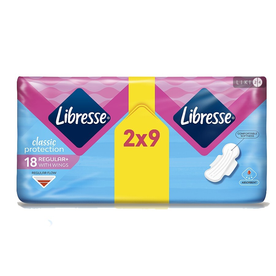 Прокладки гигиенические Libresse Classic Protection Regular 18 шт: цены и характеристики