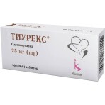 Тиурекс табл. 25 мг блістер №90: ціни та характеристики