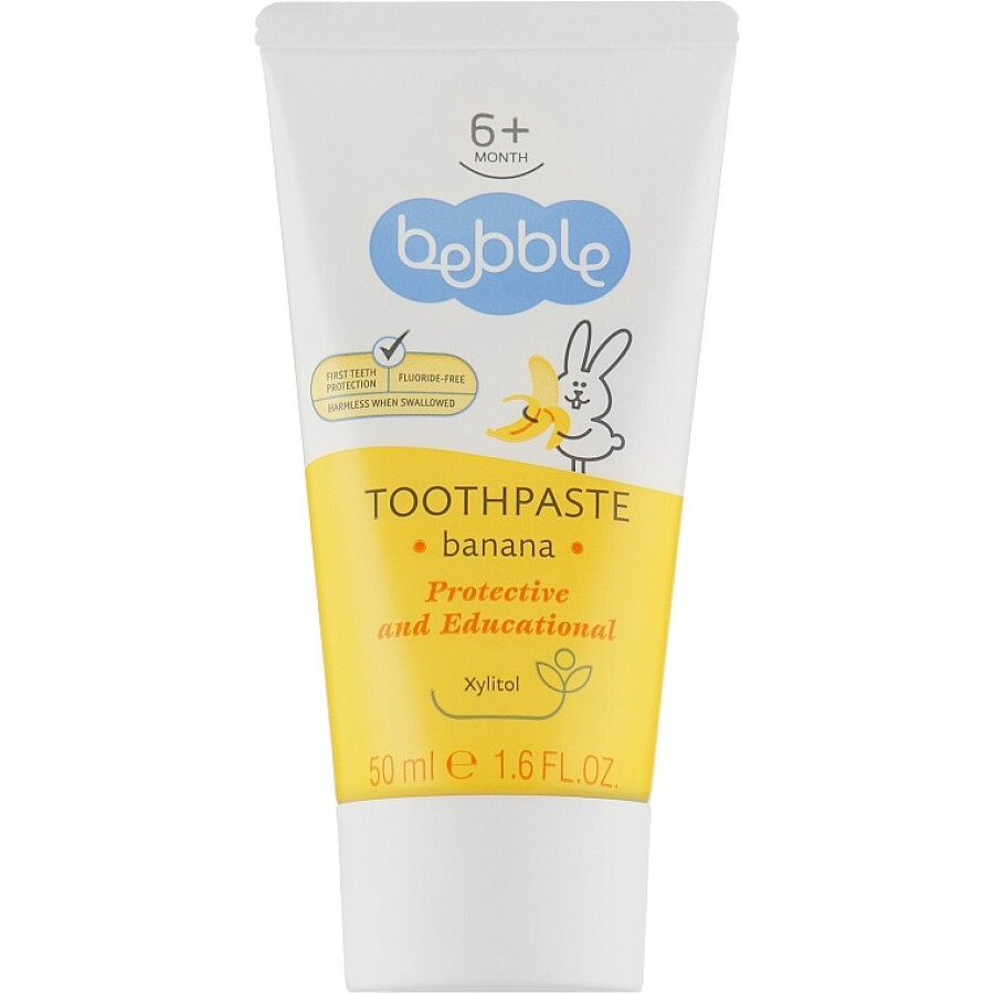 Зубна паста дитяча Bebble Банан 50 мл: ціни та характеристики
