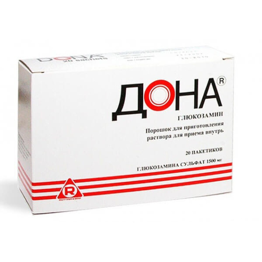 Дона пор. д/оральн. р-ра 1500 мг саше №20: цены и характеристики