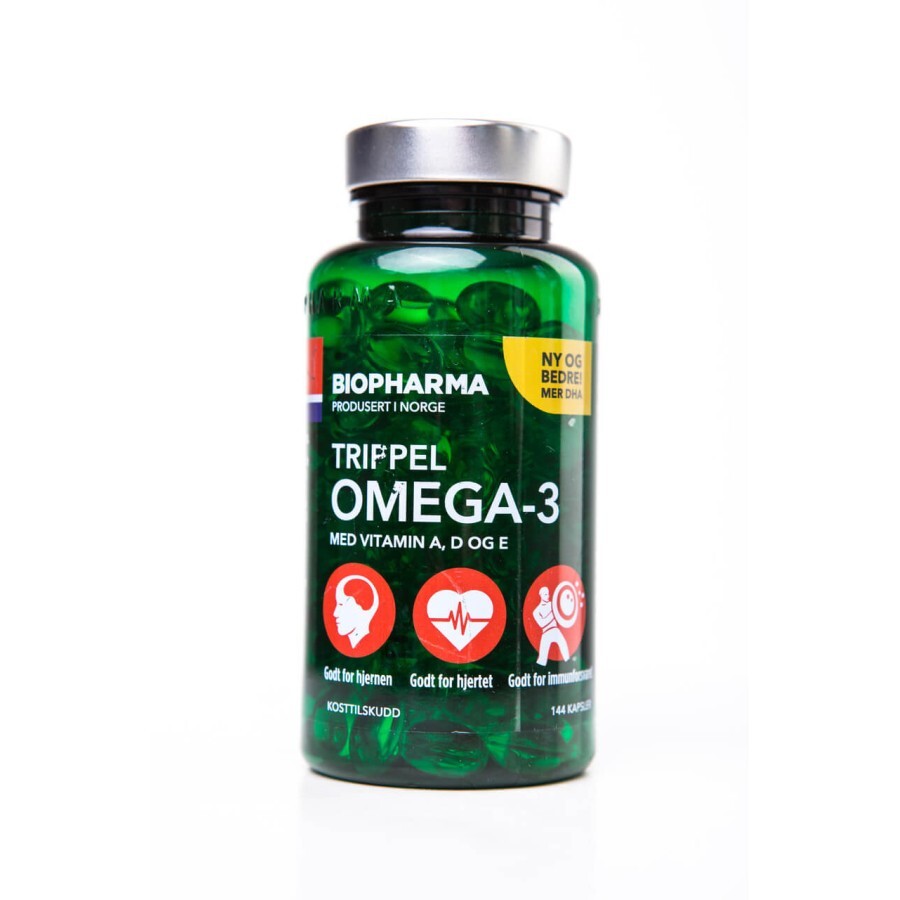 Омега-3 Biopharma Trippel Omega-3 капсулы, №144: цены и характеристики