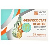 Фебуксостат Ксантис 80 мг таблетки, покрытые пленочной оболочкой, №28