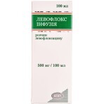 Левофлокс інфузія р-н інф. 500 мг фл. 100 мл: ціни та характеристики