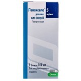 Леваксела р-н д/інф. 5 мг/мл фл. 100 мл №5
