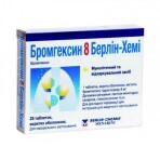 Бромгексин 8 берлин-хеми таблетки п/о 8 мг блистер №25