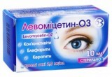 Левоміцетин-оз крап. оч. 2,5 мг/мл фл. 10 мл, з кришкою-крапельницею