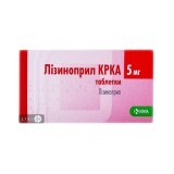 Лізиноприл КРКА табл. 5 мг блістер №60
