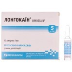 Лонгокаин р-р д/ин. 5 мг/мл амп. 5 мл: цены и характеристики
