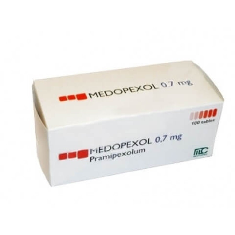 Медопексол табл. 0,7 мг блістер №30: ціни та характеристики