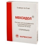 Мексидол р-н д/ін. 50 мг/мл амп. 5 мл №5: ціни та характеристики