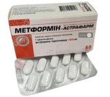 Метформин-Астрафарм табл. п/плен. оболочкой 1000 мг блистер №60