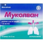 Муколван р-р д/ин. 7,5 мг/мл амп. 2 мл, блистер в пачке №10: цены и характеристики