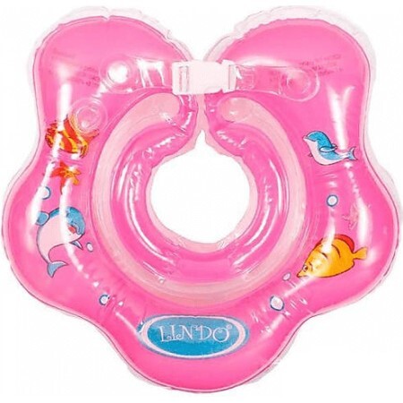 Круг Lindo LN 1559 для купания младенцев, розовый 