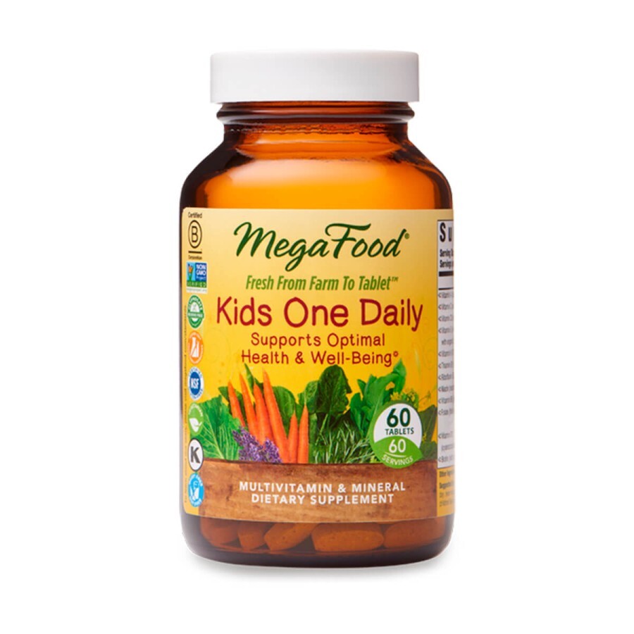 Дитячі щоденні вітаміни Kids One Daily MegaFood 60 таблеток: ціни та характеристики