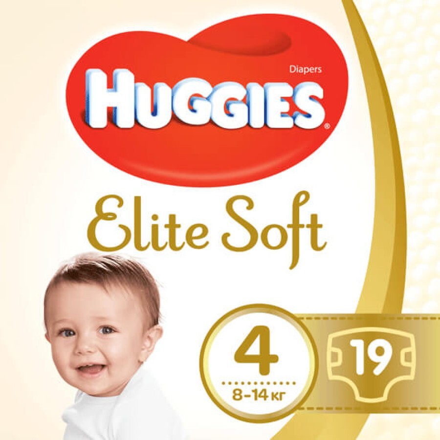 Подгузники Huggies Elite Soft 4 Small 19 шт: цены и характеристики
