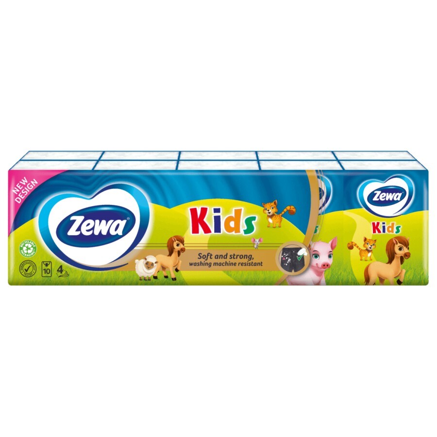 Платки Zewa Kids носовые №100: цены и характеристики